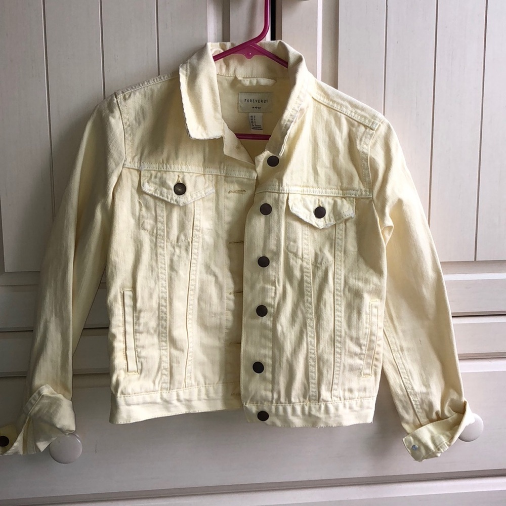 Pale Yellow jean jacket